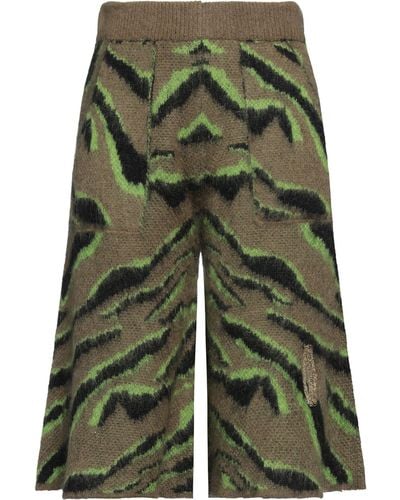 DIMORA Military Trousers Acrylic, Mohair Wool, Polyamide - Green