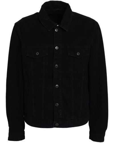 TOPMAN Denim Outerwear - Black
