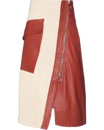 Cedric Charlier Midi Skirt - Red