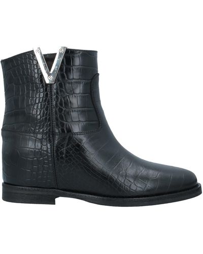 Via Roma 15 Ankle Boots Soft Leather - Black