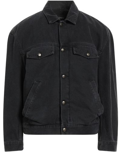 Ann Demeulemeester Manteau en jean - Noir