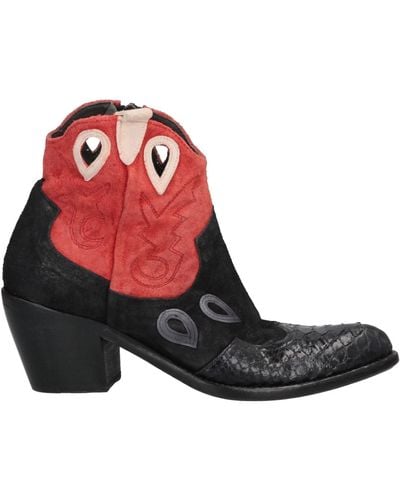 Jo Ghost Ankle Boots - Red