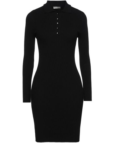 Cashmere Company Mini Dress - Black