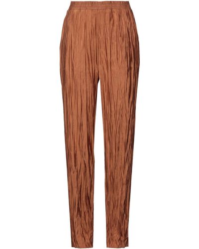 Brown Roberto Collina Pants, Slacks and Chinos for Women | Lyst