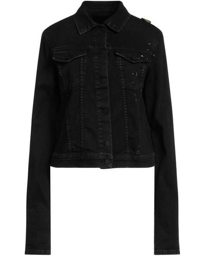 Frankie Morello Denim Outerwear - Black