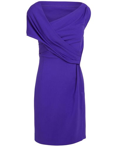 DSquared² Bright Mini Dress Virgin Wool, Elastane - Purple