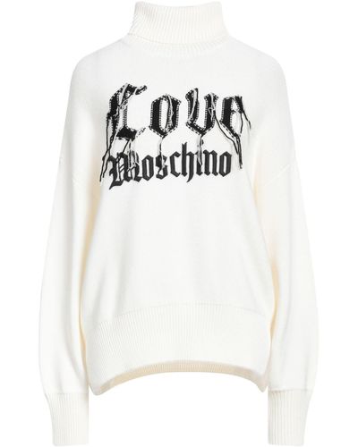 Love Moschino Rollkragenpullover - Weiß