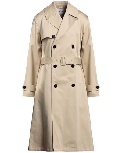 Ami Paris Overcoat & Trench Coat - Natural