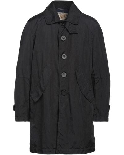 Vintage De Luxe Overcoat & Trench Coat - Black