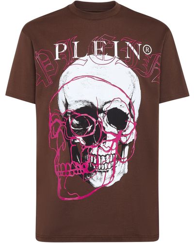 Philipp Plein Camiseta - Marrón
