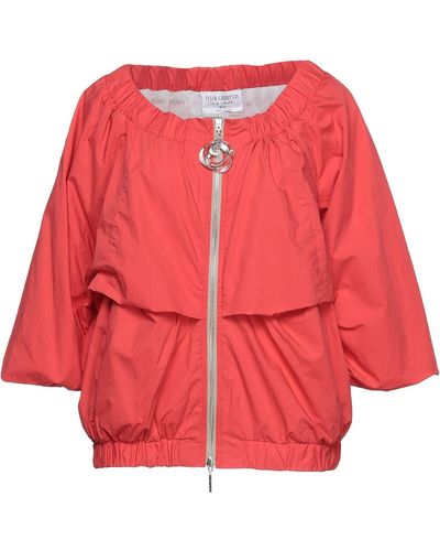 ELISA CAVALETTI by DANIELA DALLAVALLE Coral Jacket Cotton, Polyester, Acetate - Red