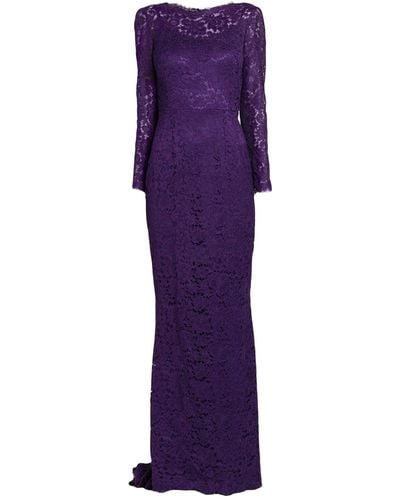 Dolce & Gabbana Long Dress - Purple