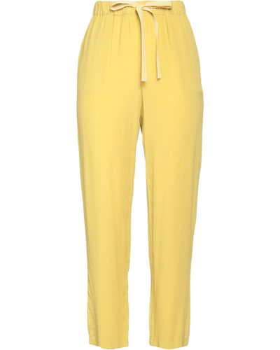 Semicouture Trousers - Yellow