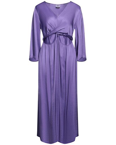 Berna Midi Dress - Purple