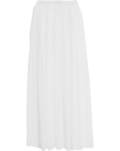 NA-KD Maxi Skirt - White