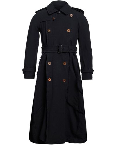 Comme des Garçons Midnight Overcoat & Trench Coat Polyester - Black