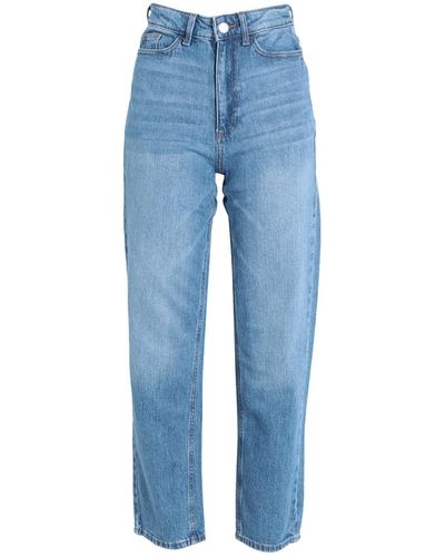 Vila Rhinestone Jeans in Medium Blue Wash