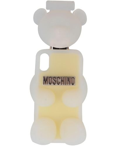 Moschino Ivory Covers & Cases Rubber - White