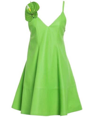 Loewe Light Mini Dress Lambskin - Green
