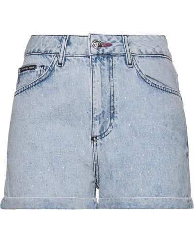 Philipp Plein Shorts Jeans - Blu