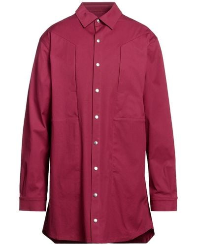Rick Owens Overcoat & Trench Coat - Red