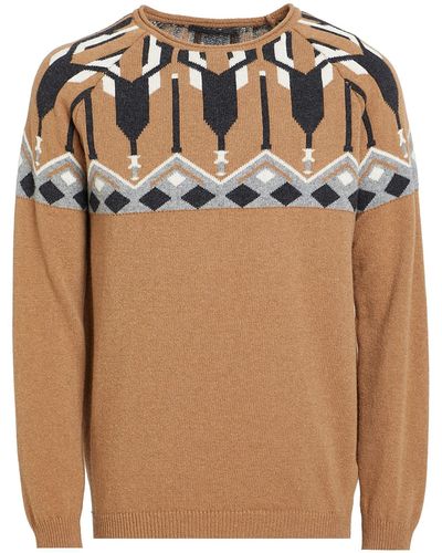 Daniele Alessandrini Sweater Wool, Polyamide - Brown