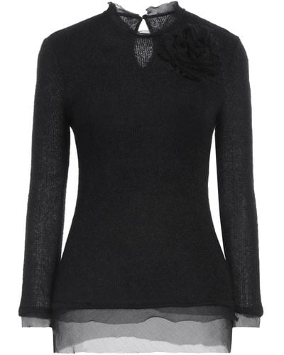 Ermanno Scervino Sweater Acrylic, Mohair Wool, Polyamide, Polyester, Silk - Black