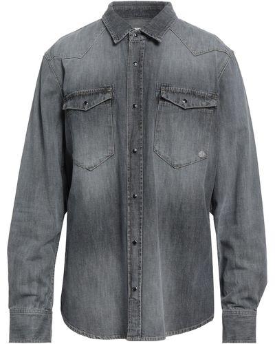 Eleventy Denim Shirt - Gray