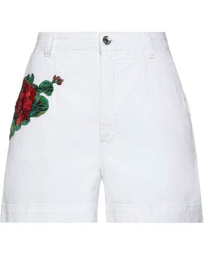 Dolce & Gabbana Denim Shorts - White