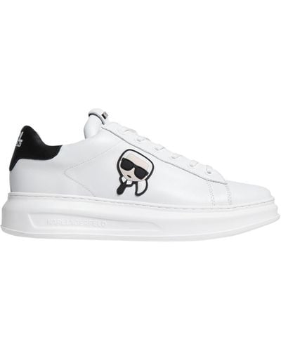 Karl Lagerfeld Kapri Ikonic Kc Low-top Sneakers - White