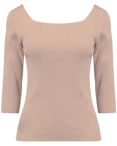 Fendi Sand Sweater Cotton, Polyamide, Elastane - Pink