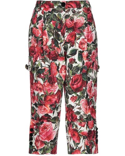 Dolce & Gabbana Cropped Trousers - Red