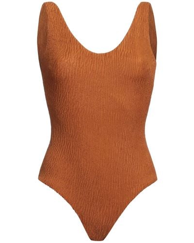 Oas One-piece Swimsuit - Brown