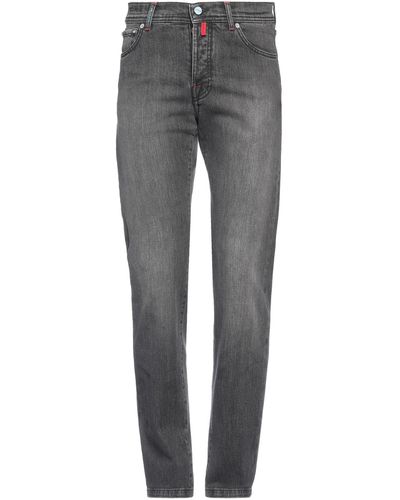 Kiton Jeans Cotton, Elastane - Gray