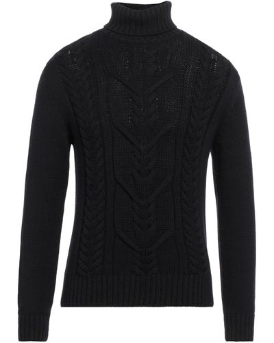 Heritage Rollkragenpullover - Schwarz