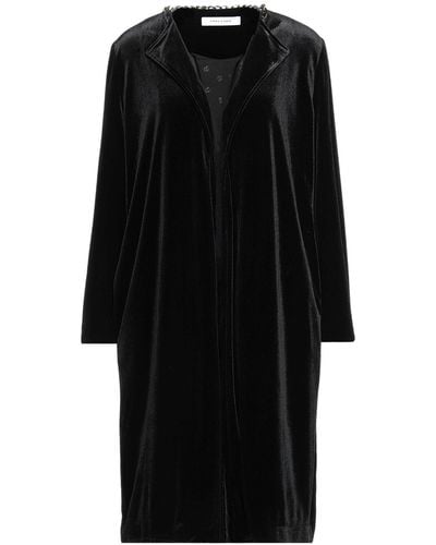 EMMA & GAIA Overcoat & Trench Coat - Black