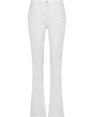 Manila Grace Denim Trousers - White