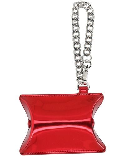 MM6 by Maison Martin Margiela Coin Purse Polyurethane, Polyester, Metal - Red