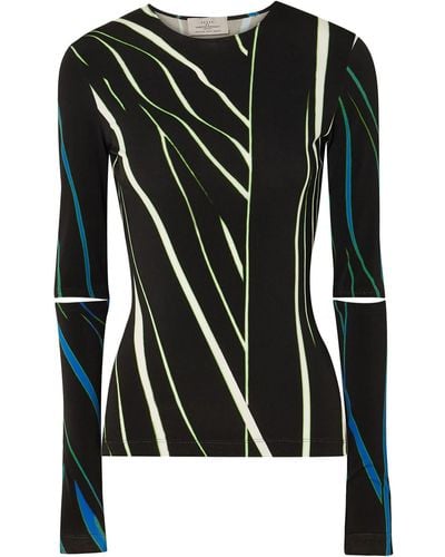 Preen By Thornton Bregazzi T-Shirt Polyester, Elastane - Black