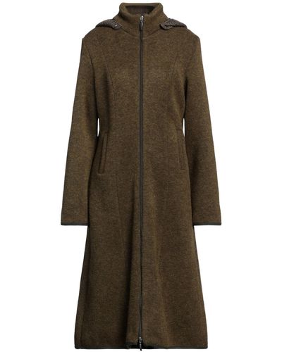 Gran Sasso Military Coat Alpaca Wool, Polyamide, Virgin Wool, Elastane, Polyester - Brown