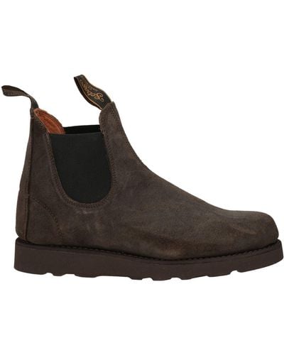 Sebago Dark Ankle Boots Leather - Black