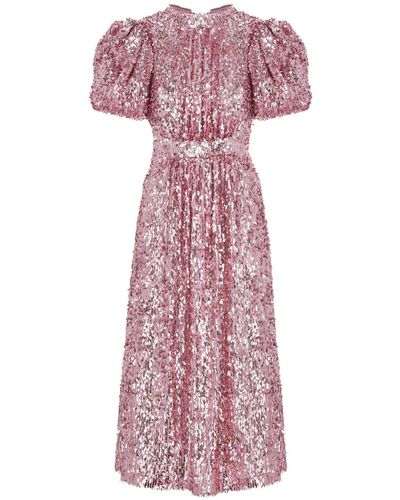 ROTATE BIRGER CHRISTENSEN Vestito Midi - Rosa