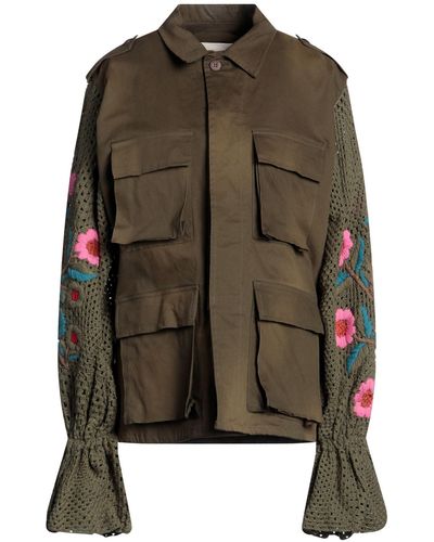 TU LIZE Military Jacket Cotton, Elastane - Green