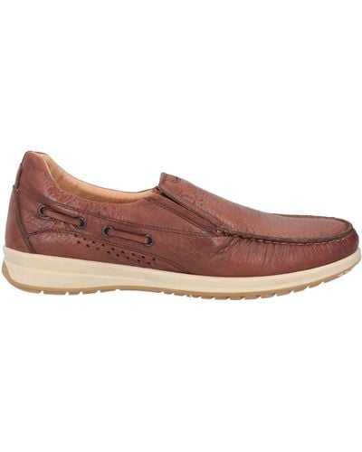 Trussardi Tan Loafers Soft Leather - Brown