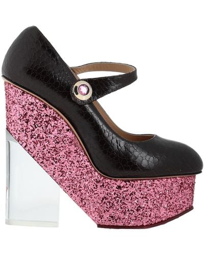 Charlotte Olympia Dark Pumps Soft Leather - Pink
