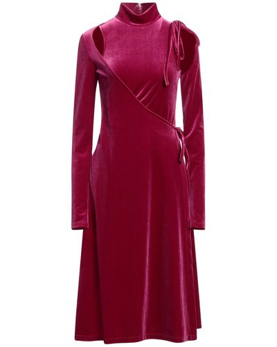 Versace Midi Dress Polyester, Elastane - Red