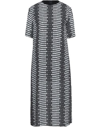 Armani Exchange Midi Dress - Gray