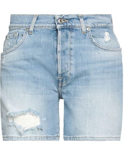 7 For All Mankind Shorts Jeans - Blu