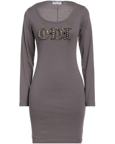 Odi Et Amo Short Dress - Gray
