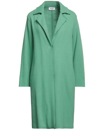 Niu Overcoat & Trench Coat - Green